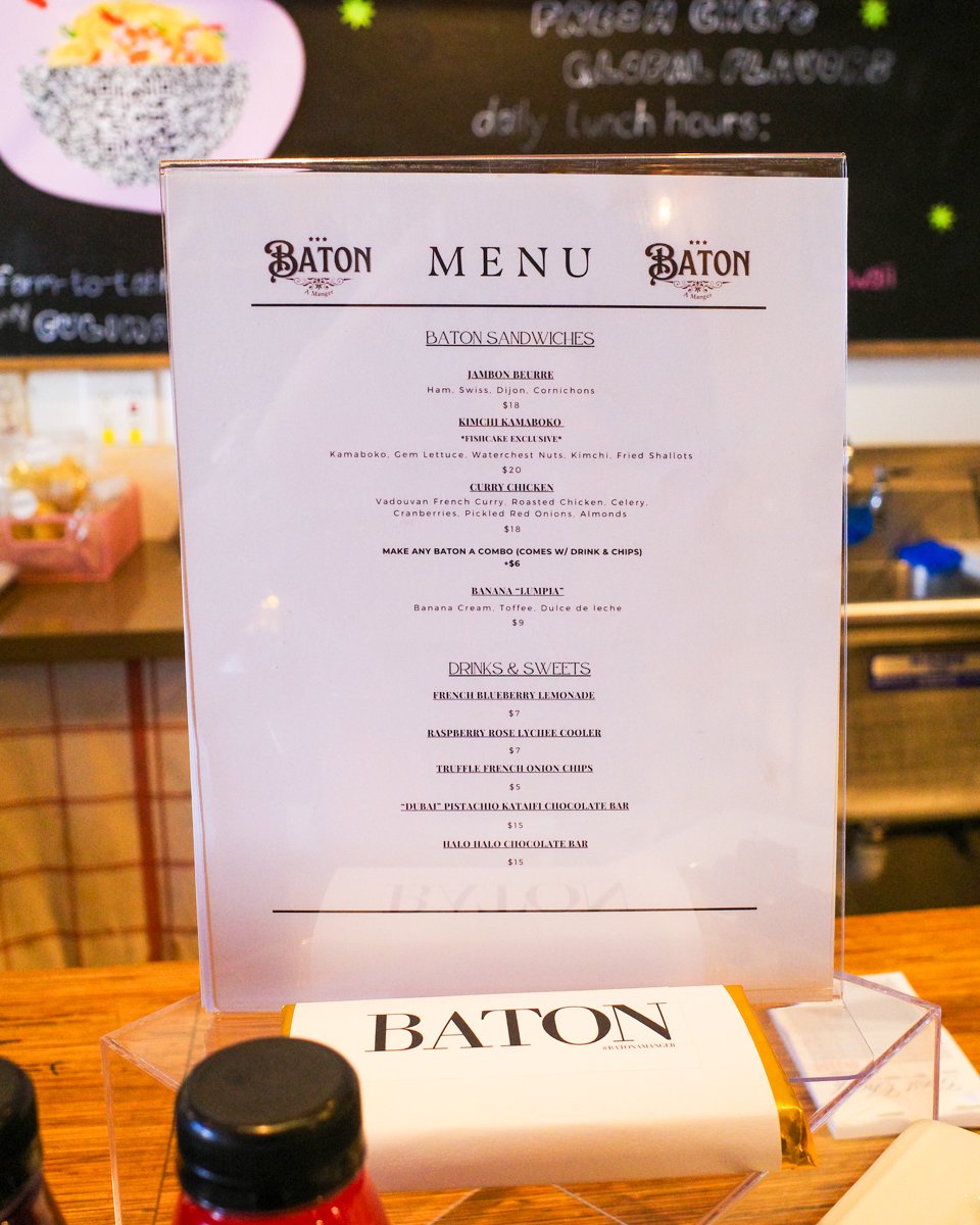 Baton A Manger Credit Thomas Obungen Menu