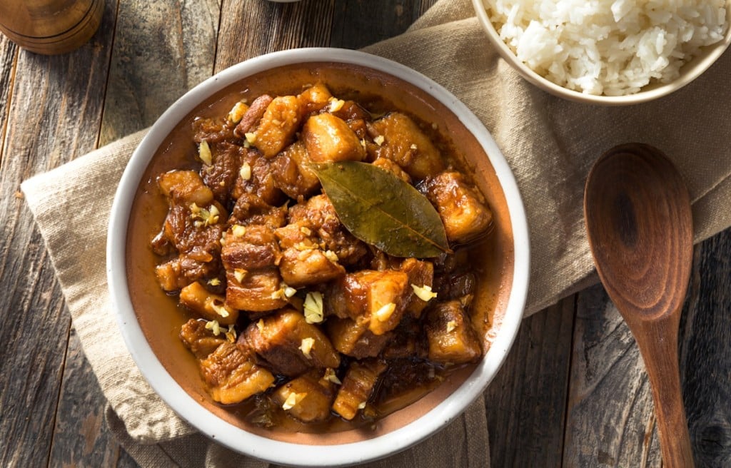 savory filipino pork dish