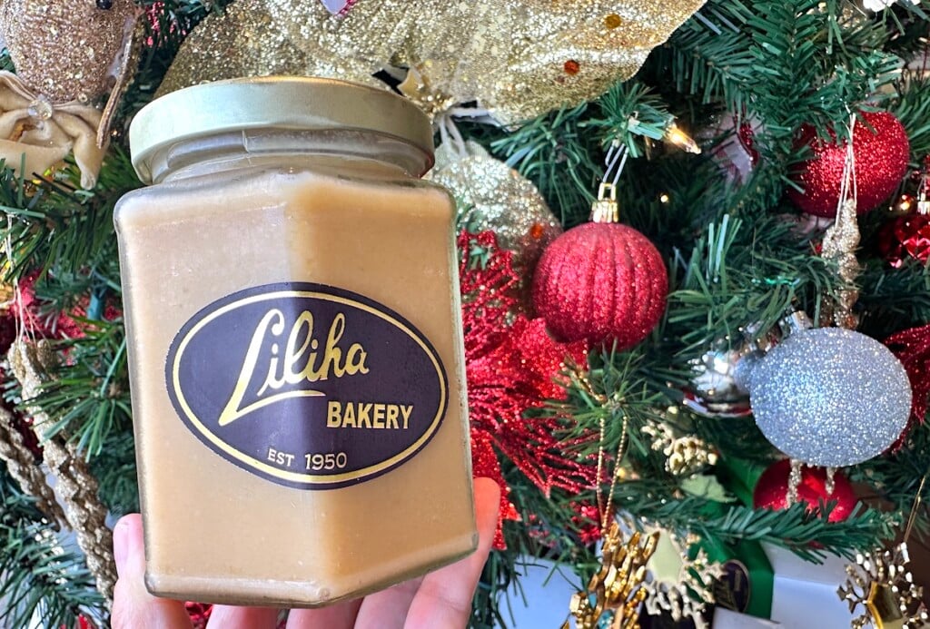 jar of chantilly frosting for advent calendar