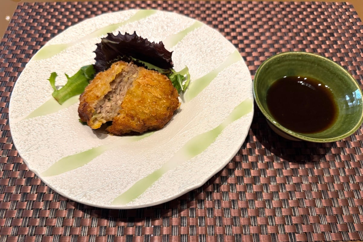 Minced Beef Cutlet at Yohei Sushi Kahala