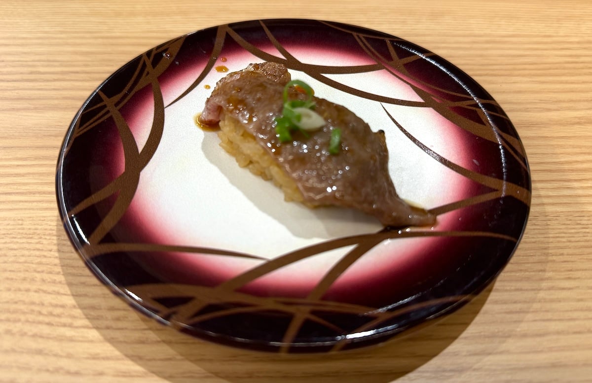 Seared Wagyu Beef with Yakiniku Sauce at Waka Sakura