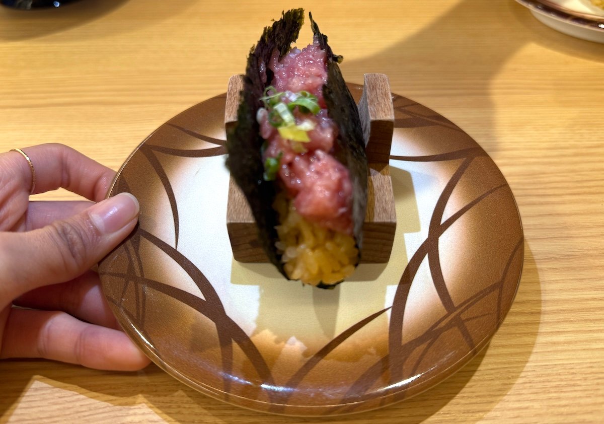 Negi Tuna Hand Roll at Waka Sakura