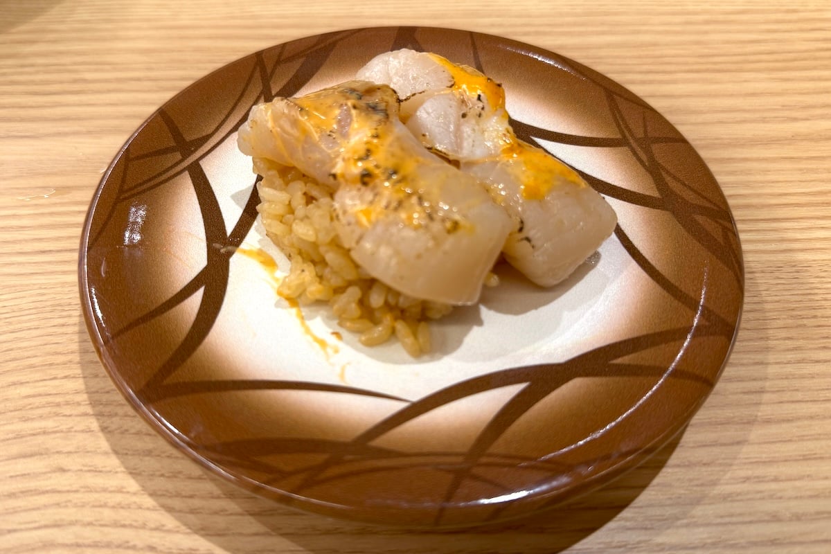 Seared Scallop with Spicy Mayo at Waka Sakura
