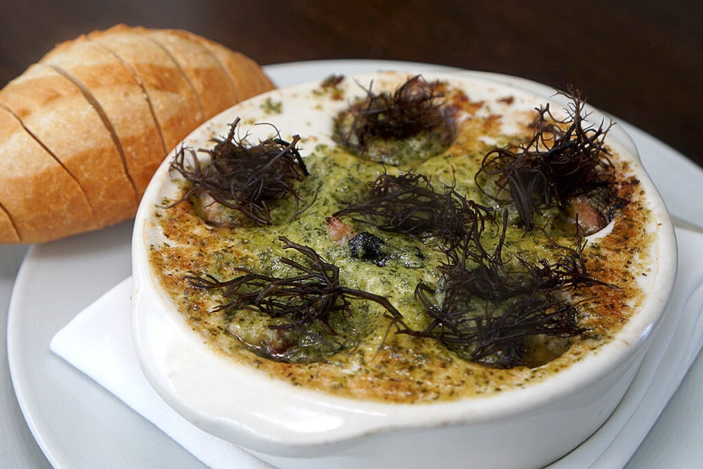 Kahala Veranda octopus in escargot dish