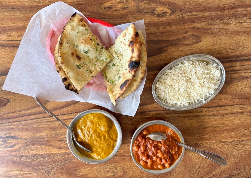 Assorted Dishes at one of Honolulu's new indian restaurants