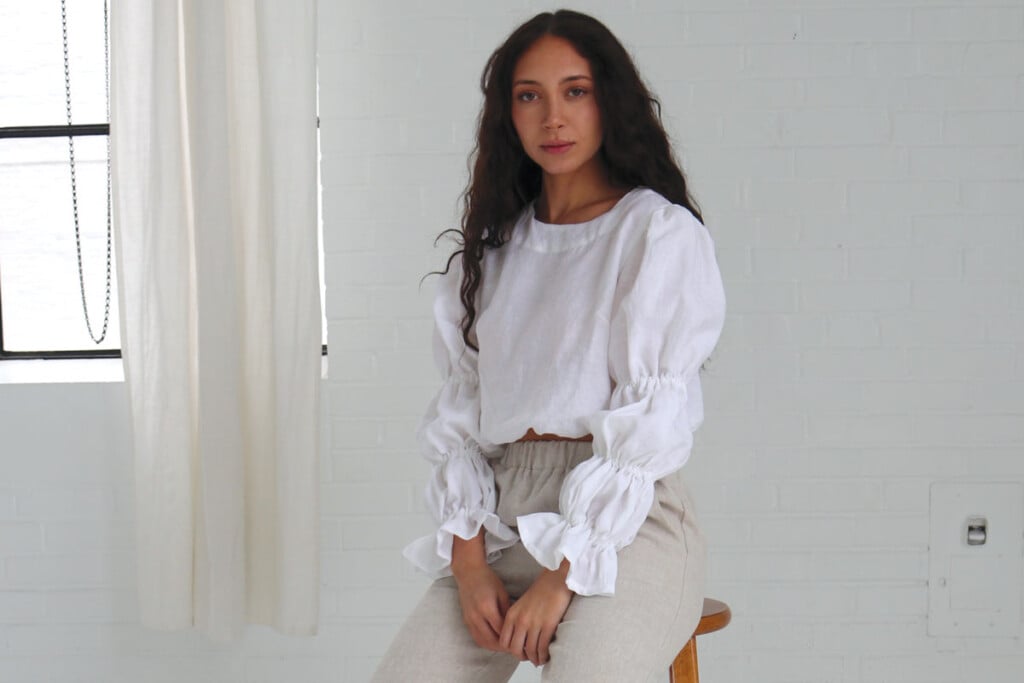 White Linen Ruffle Top 1 Credit Kepola Design House H