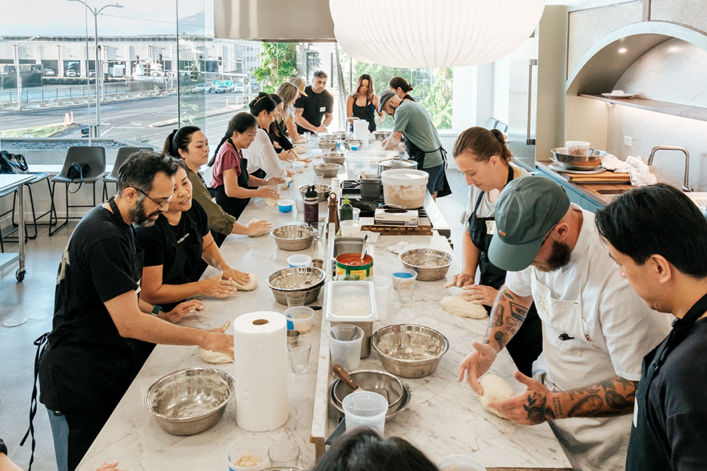 Hana Kitchens Pizza Making Class Pc Abe Mcaulton Hana Kitchens