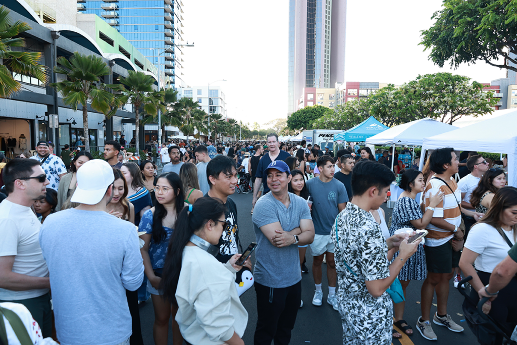 Honolulu Night Market Day Crowd Pc Our Kakaako