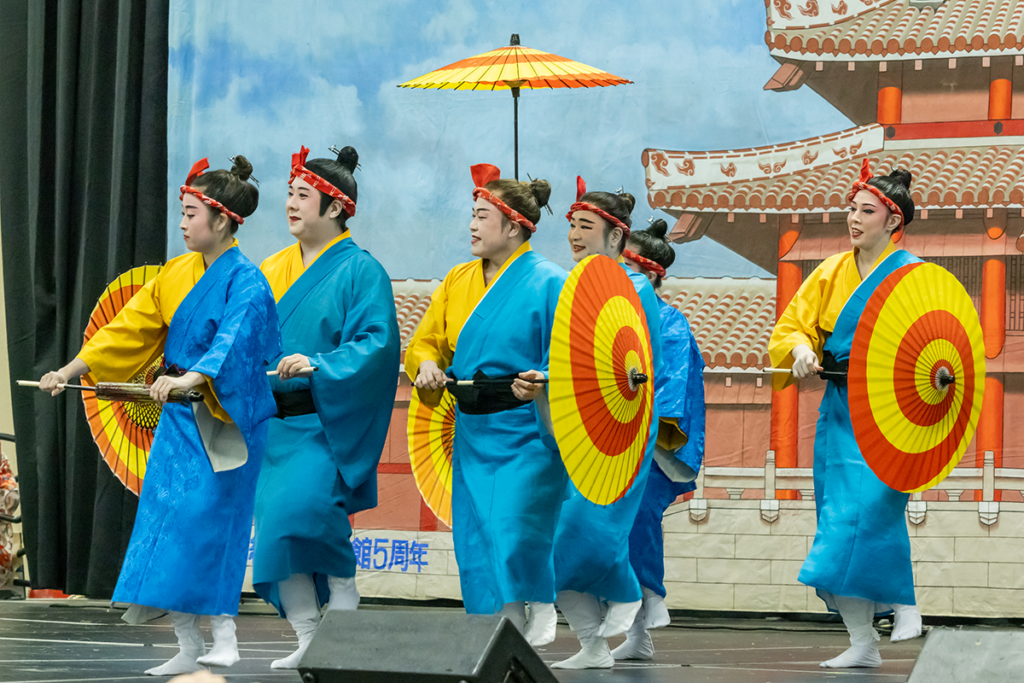 Okinawan Festival Performance With Umbrellas Photo Credit Cliff Kimura