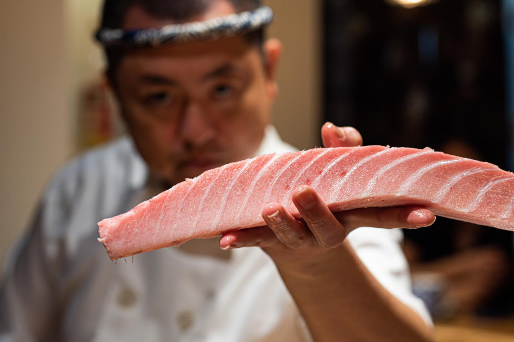 Sushi Chef Holding Tuna Pc Sushi