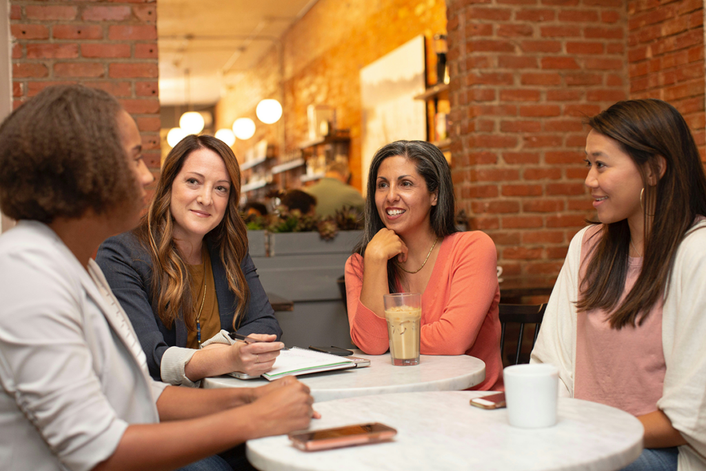 Women Meeting Pc Linkedin Sales Solutions Via Unsplash